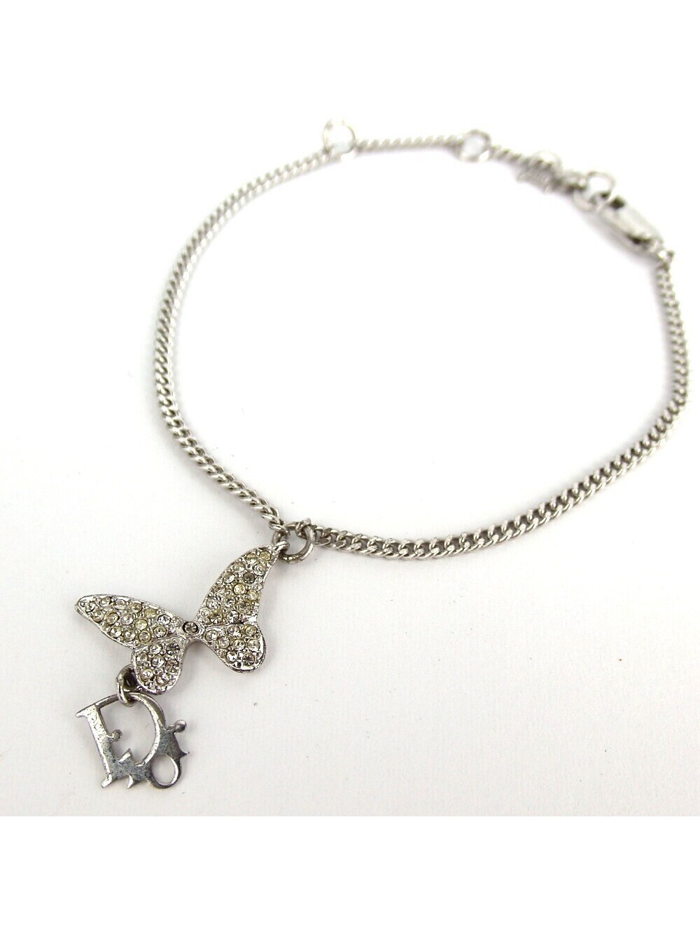 Authentic Christian Dior charm bracelet Brass plated[Used]